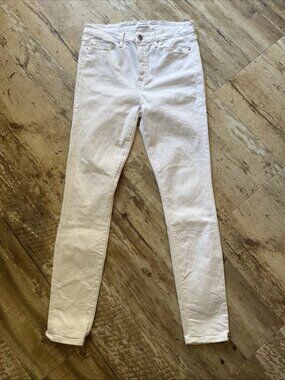 GOOD AMERICAN Good Legs Crop Skinny White Jeans Women’s 10/30